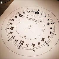 Elm Manufacturing Co. 24-Hour Clock Face