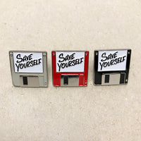 Save Yourself Pin (Beige)