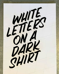 White Letters