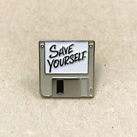 Save Yourself Pin (Beige)
