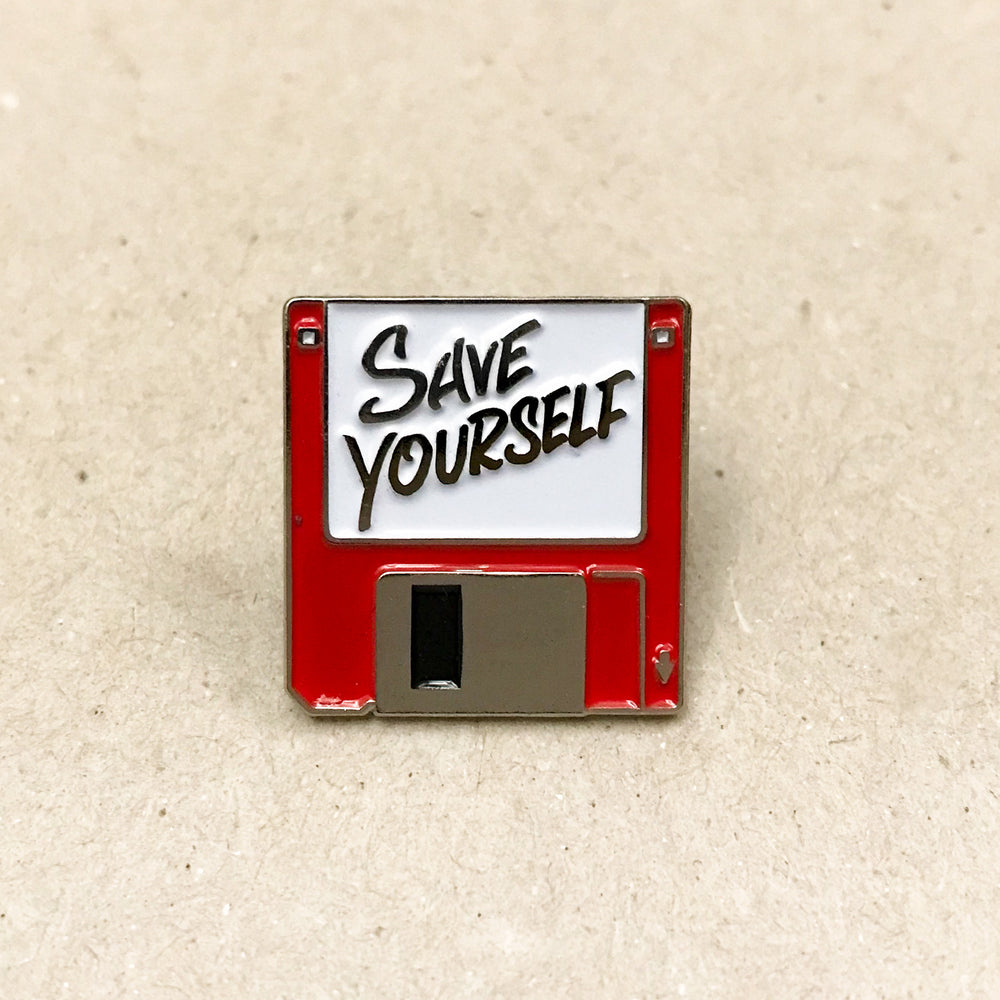 Save Yourself Pin (Red)