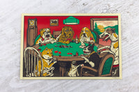 Dogs Playing Poker 12" x 18" Poster